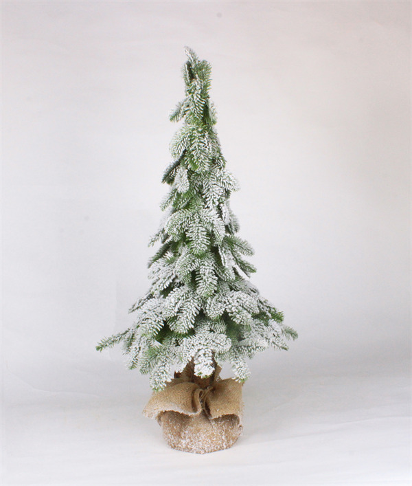 Mini albero di Natale per Natale con base in lino