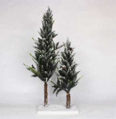 Mini albero di Natale per Natale con base in legno