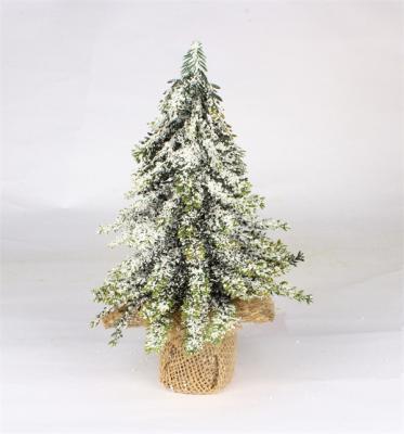 Mini albero di Natale per Natale con base di sacchetto di stoffa