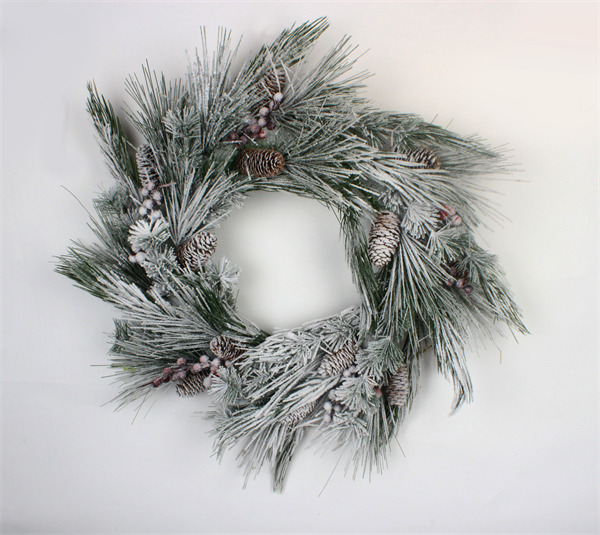 christmas wreaths for front door with Pinecone.jpg