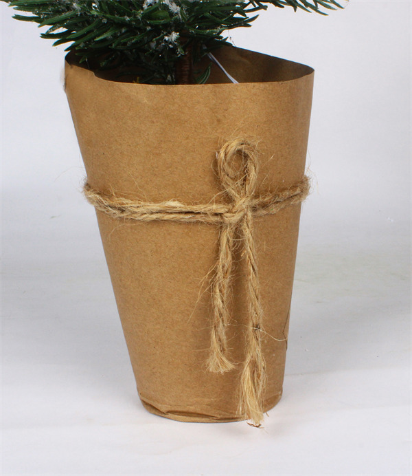 Small Christmas Decorations in Brown Paper Pot.jpg